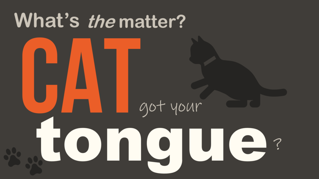 Cat Got Your Tongue? - ESL Toybox