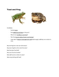 Toad and Frog (Worksheet) - ESL Toybox